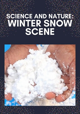 科学と自然：冬の雪景色